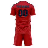Custom Red Blue Soccer Set