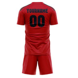 Custom Red Navy Soccer Set
