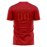 Custom Red Orange Red Soccer Jersey