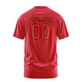 Custom Red Orange Red T-Shirt