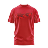 Custom Red Orange Red T-Shirt