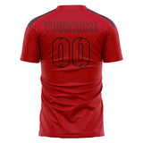 Custom Red Red Soccer Jersey