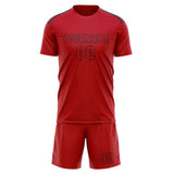 Custom Red Red Soccer Set