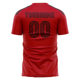 Custom Red Crimson Red Soccer Jersey