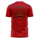 Custom Red Coral Red Soccer Jersey