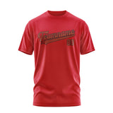 Custom Red Coral Red T-Shirt