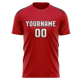 Custom Red White Soccer Jersey