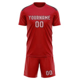 Custom Red Light Pink Soccer Set
