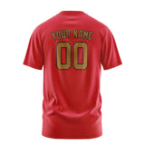 Custom Red Khaki T-Shirt