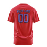 Custom Red Light Purple T-Shirt
