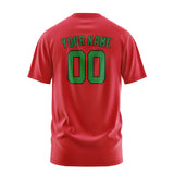 Custom Red Emerald Green T-Shirt