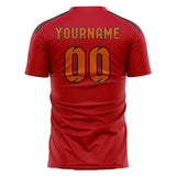 Custom Red Orange Soccer Jersey