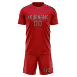Custom Red Copper Rose Soccer Set