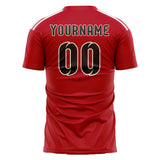 Custom Red Brown Soccer Jersey