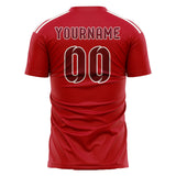 Custom Red Crimson Red Soccer Jersey