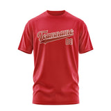 Custom Red Coral Red T-Shirt