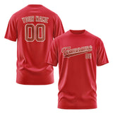 Custom Red Coral Red T-Shirt
