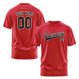 Custom Red Black T-Shirt