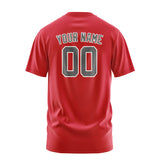Custom Red Dark Grey T-Shirt