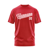 Custom Red Light Pink T-Shirt