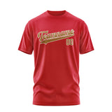 Custom Red Khaki T-Shirt