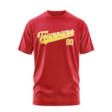 Custom Red Light Yellow T-Shirt