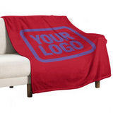 Custom Red Lavender Blanket