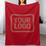 Custom Red Copper Rose Blanket