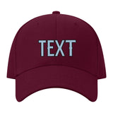 Custom Crimson Red Dark Grey Hat