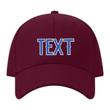Custom Crimson Red Navy Hat 14B21809