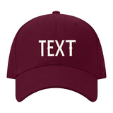 Custom Crimson Red Pale Ice Blue Hat