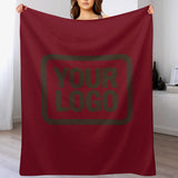 Custom Crimson Brown Blanket
