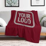 Custom Crimson Gray Blanket