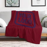 Custom Crimson Purple Blanket