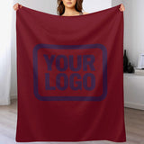 Custom Crimson Purple Blanket