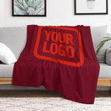 Custom Crimson Orange-Red Blanket
