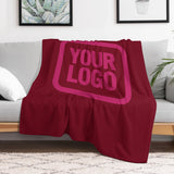 Custom Crimson Pink Blanket