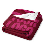 Custom Crimson Pink Blanket