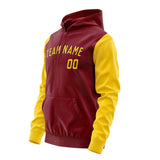 Custom Crimson Red Gold Hoodie 1515303015B31730