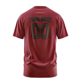Custom Crimson Red Brown T-Shirt