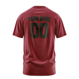 Custom Crimson Red Olive T-Shirt