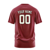 Custom Crimson Red Cream T-Shirt