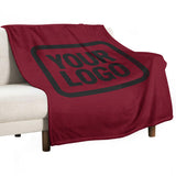 Custom Crimson Black Blanket
