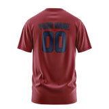 Custom Crimson Red Blue T-Shirt