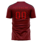Custom Crimson Red Red Soccer Jersey