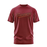 Custom Crimson Red Coral Red T-Shirt