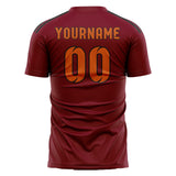 Custom Crimson Red Orange Soccer Jersey