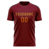 Custom Crimson Red Orange Soccer Jersey