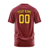 Custom Crimson Red Gold T-Shirt