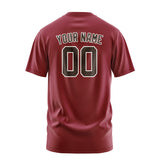 Custom Crimson Red Brown T-Shirt